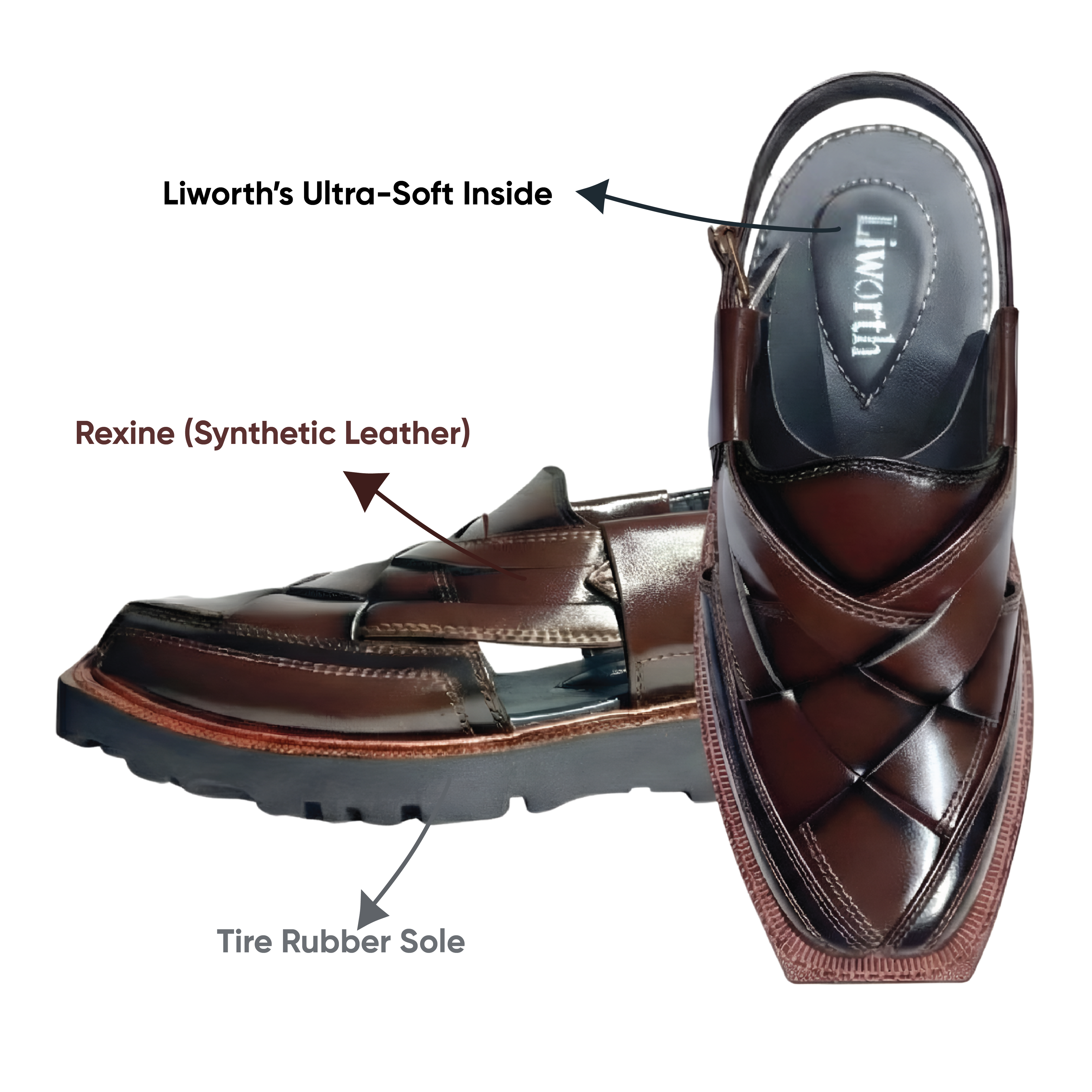 Handmade Nirozi Chappal - Men
